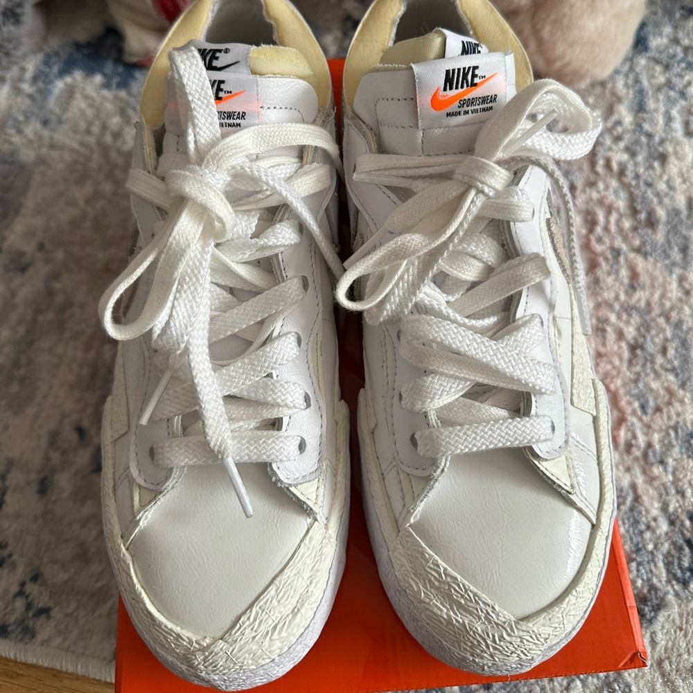 Nike X Sacai Blazer Low- white/Grey Men’s 6.5